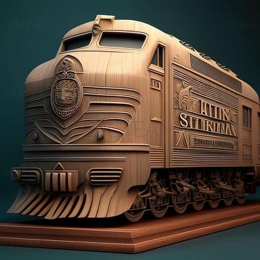 3D model Trans Siberian Railway Simulator game (STL)